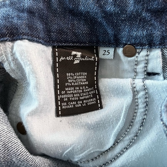 7 for all Mankind jeans size 25 - Picture 8 of 8